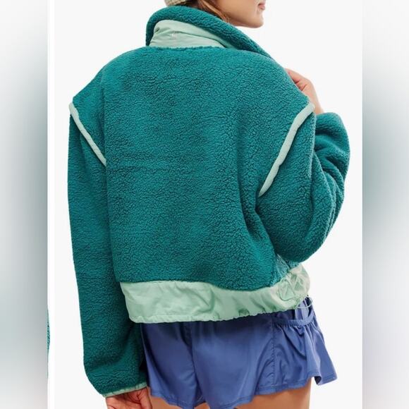 NWT FP Movement by Free People Courtside Faux Shearling Jacket xsmall - Picture 2 of 13